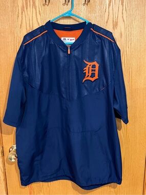 Majestic XL Detroit Tigers Navy & Orange men’s Pullover jacket